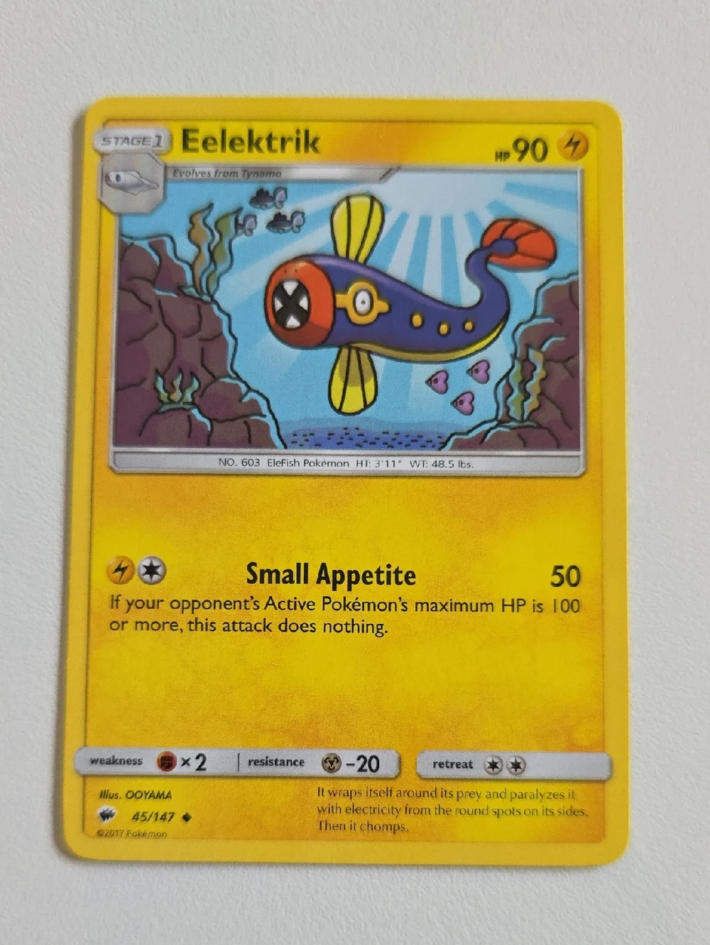 Pokemon Tynamo, Eelektrik, And Eelektross Cards